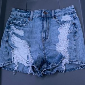 American Eagle Ripped Jean Shorts